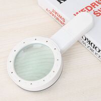 Magnifier with universal backlight, magnifying glass with handle 2288-85-XX, diameter: 80 mm, magnification: 30X