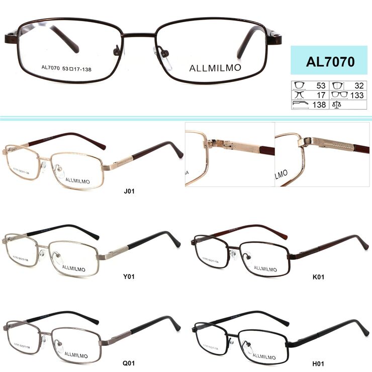 Cheap metal frames for glasses Allmilmo AL7070