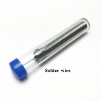 Soldering kit, 9 pieces, temperature-controlled soldering iron 60 W, powered by 220 volts