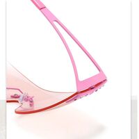 Солнцезащитные металлические безрамочные очки с защитой UV400 2974-GT