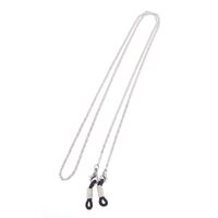 Металлическая нескользящая цепочка серебряного цвета, для очков и масок GS006