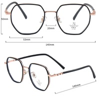 Оправа комбинированная с линзами Blue Ray Cut MAMO M2338