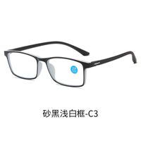 Plastic TR90 glasses for reading, with Blue ray cut protection, diopters from +1.00 to +4.00, RMC=62-64, TR9014