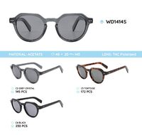 Acetate plastic frames polarized sunglasses WD1414S