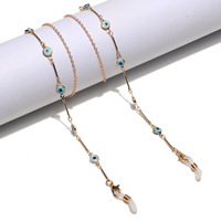 Amber acrylic glasses chain GL1354