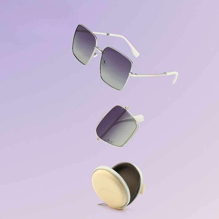 Portable polarized metal sunglasses with UV400 protection 2963-GT