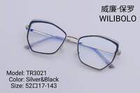 Metal +TR90 ultrathin frames with flex hinges Wilibolo TR3021
