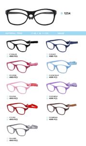 TR90 plastic eyeglasses frame for kids 1254TR