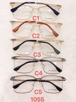 Metal frame for glasses with spring hinges Defile D1055