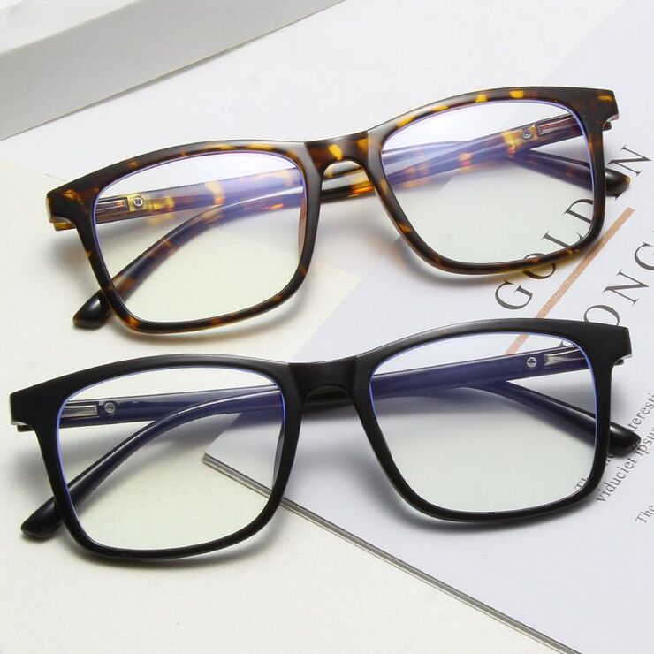Blue Block TR90 plastic glasses with blue light protection Blue Block, Korean design TR6018-KZ