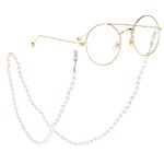 Metal non-slip chain, with gold pearl beads, for glasses and masks GL216