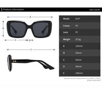 Plastic retro square sunglasses Elit 9147-EL