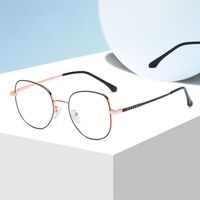 Metal glasses with blue light and UV protection 9672-2-GT