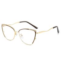 Очки металлические с защитой от синего света 9718-GT