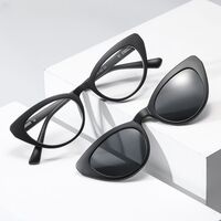 Plastic frame with flex + polarized sun protection magnet clip-on El Dorado EL2351D