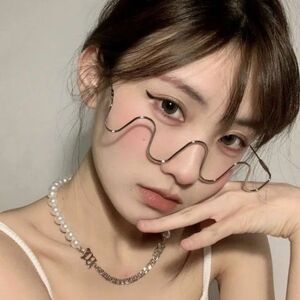 Metal frame with diamonds for women 2056-PN