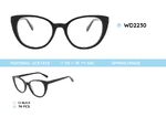 Plastic acetate eyeglasses frame for women with spring hinges WD2230
