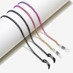 Metal non-slip chain, 2-piece set colorful and black, for glasses and masks GM018
