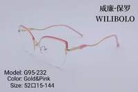 Nylor metal ultrathin frames Wilibolo, with spring hinges G95-232