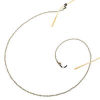 Металлическая нескользящая цепочка бронзового цвета, для очков и масок GL356