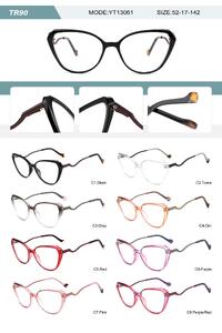 Plastic TR90 frame for women with spring hinges YT13061-DA