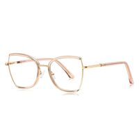 Metal + TR90 plastic Blue Blocker glasses frame for women with UV and blue light protection lenses More FCS3158