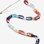 Акриловая нескользящая матовая цепочка, овальная вогнутая форма, для очков и масок GB068