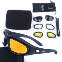 Safety shockproof sports polarized goggles, 6-lens and box set, 战术套装-C5D-DX