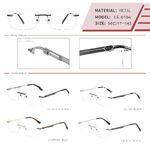 Оправа металлическая безободковая на винтах мужская с флексом LE6194-DA