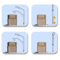 Рабочее место офтальмолога, комбинированный стол + кресло S-980B, столешница 1010*480 мм