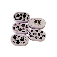 Mini soft contact lens kit JH882紫盒蝴蝶兔花