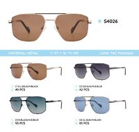 Metal frames polarized sunglasses S4026