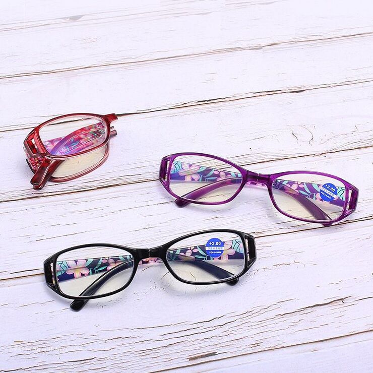 Plastic folding glasses for reading 1682 with Blue ray cut protection, diopters from +1.00 to +4.00, RMC=62-64