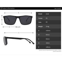 Plastic polygonal sunglasses Elit 2218-EL