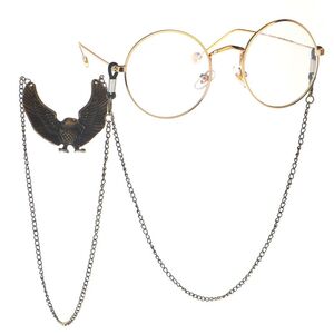 Металлическая нескользящая цепочка бронзового цвета, c орлом, для очков и масок GL142