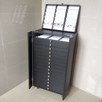Office box - showcase for frames and glasses, with locks, 288/234 slots JS-C220309