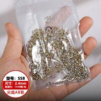 Set of rhinestones with a pointed bottom for frames and glasses repairing and decorating JD0007-AB