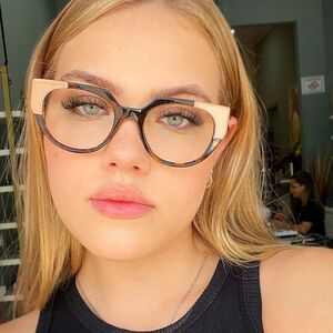 Plastic TR90 glasses with blue light protection for women TR5214-PN