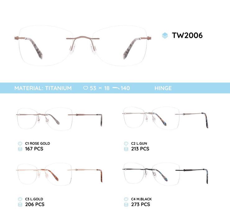 Оправа металлическая титановая TW2006