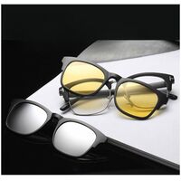 TR90 plastic frame + polarized sun protection magnet clip-on El Dorado EL2273