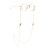 Metal eyeglass pineapple chain GL1047