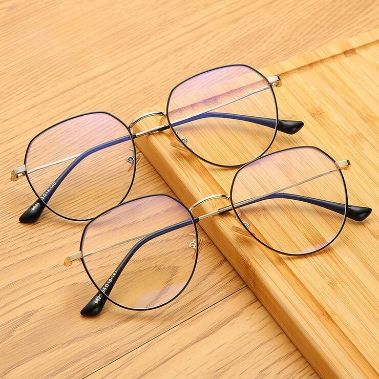 Metal glasses with blue light and UV protection 9629-3-GT