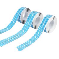 Липкий сегмент (липучки, слиперы, противоскользящие накладки для блокировки) для линз, синий цвет, материал полиэтилен, 1000 штук, NY-0991