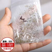 Set of rhinestones with a pointed bottom for frames and glasses repairing and decorating JD0007-AB