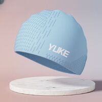 Silicone waterproof swimming cap for adults 021-YU