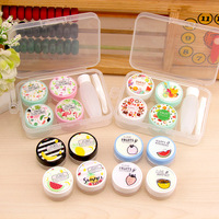 Mini set with contact lens cases XF-7, 2pcs