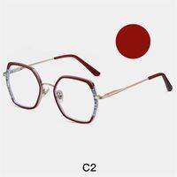 Combined frame (metal + TR90) or glasses with blue light protection, with spring hinges FA87254