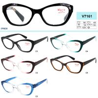 Ready-made plastic frame glasses Vizzini V7161, white lens, diopters from +1.00 to +4.00 (step 0.25) to +6.0 (0.50)