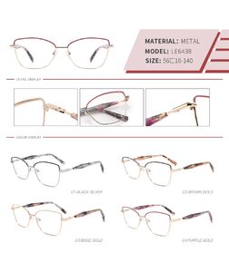 Оправа металлическая полуободковая LE6438-DA