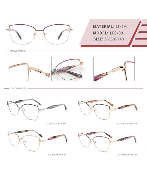 Metal nylor frame LE6438-DA